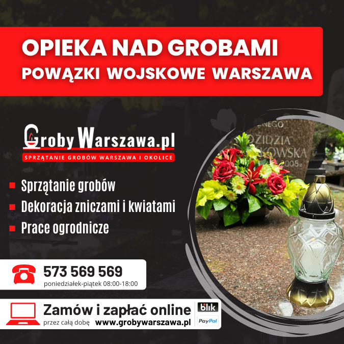 Sprzątanie grobów Powązki Wojskowe