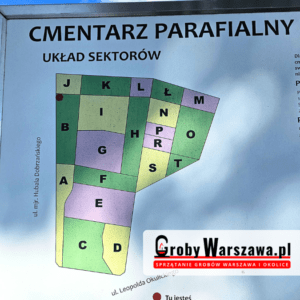 Mapa cmentarz Stare Babice