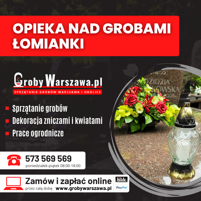 Sprzątanie grobów Łomianki