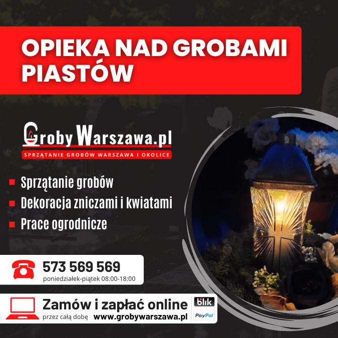 Sprzątanie grobów Piastów