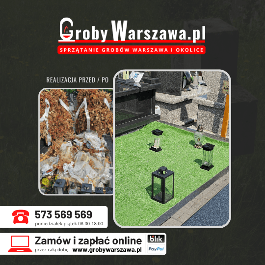 Sprzątanie grobu po pogrzebie Warszawa