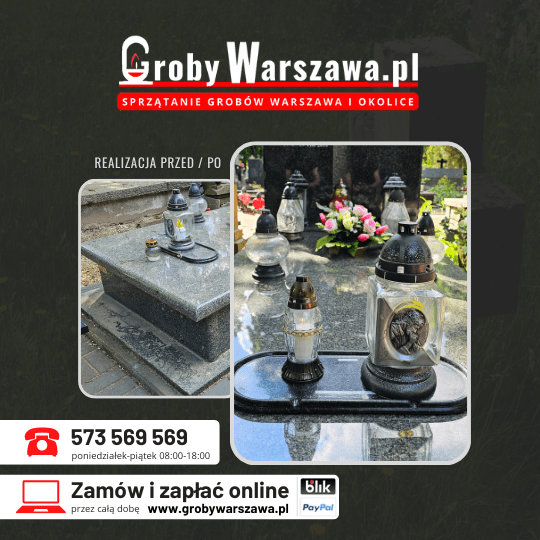 Sprzątanie nagrobka Warszawa